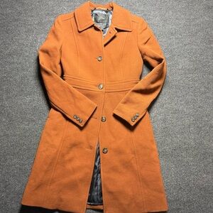 J Crew Italian Cloth Wool Double Breasted Coat Manifattura di Carmignano Size:00